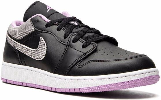 Jordan Kids "Air Jordan 1 Low Houndstooth sneakers" Zwart