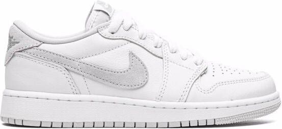 Jordan Kids "Air Jordan 1 Low OG Neutral Grey sneakers" Wit