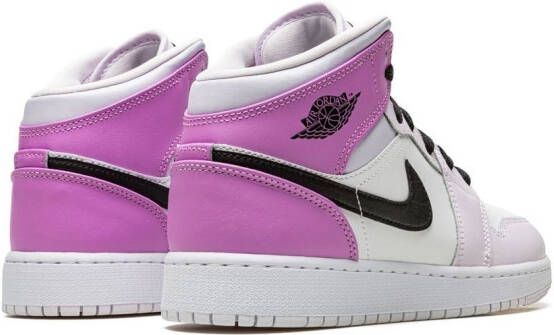 Jordan Kids "Air Jordan 1 Mid Barely Grape sneakers" Paars