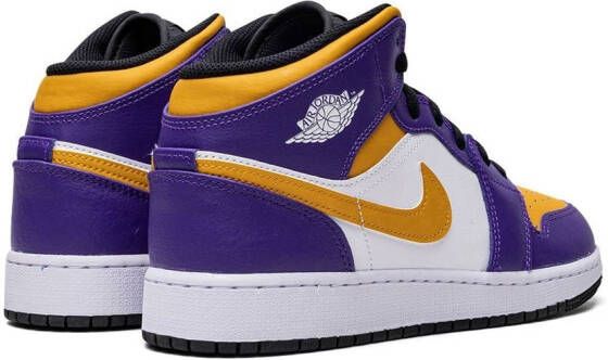 Jordan Kids "Air Jordan 1 Mid Lakers sneakers" Paars