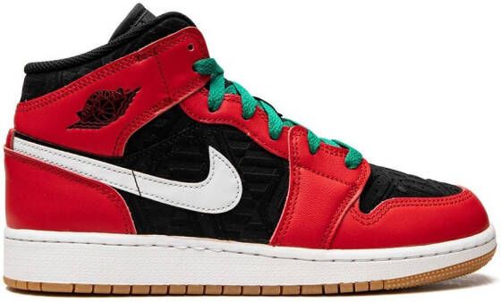 Jordan Kids Air Jordan 1 Mid SE sneakers Zwart