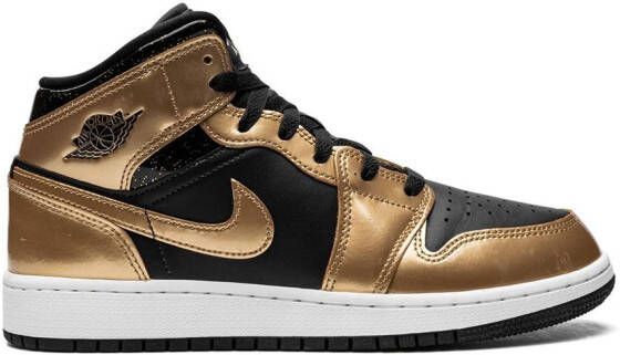 Jordan Kids Air Jordan 1 Mid SE sneakers Zwart