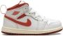 Jordan Kids Air Jordan 1 Mid SE "White Dune Red" sneakers Wit - Thumbnail 2