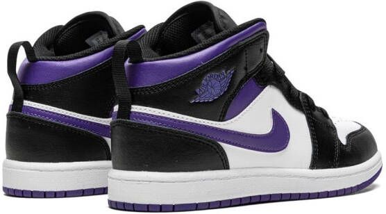 Jordan Kids Air Jordan 1 Mid sneakers Zwart