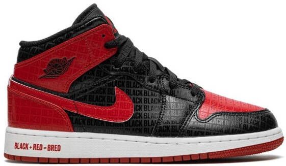 Jordan Kids Air Jordan 1 Mid sneakers Zwart