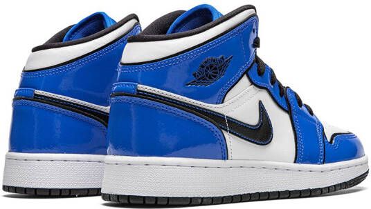 Jordan Kids Air Jordan 1 mid-top SE GS sneakers Blauw