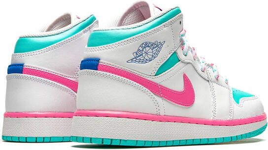 Jordan Kids Air Jordan 1 mid-top sneakers Wit