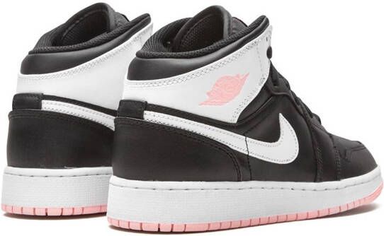 Jordan Kids Air Jordan 1 mid-top sneakers Zwart