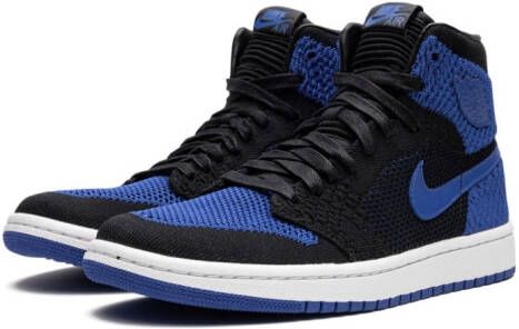 Jordan Kids Air Jordan 1 Retro Flyknit high-top sneakers Zwart