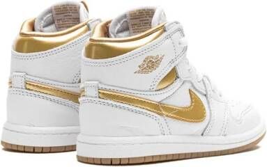 Jordan Kids Air Jordan 1 Retro High OG "Metallic Gold" sneakers Wit