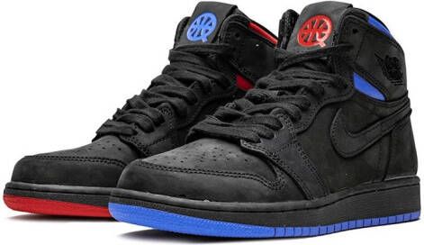 Jordan Kids Air Jordan 1 Retro high top sneakers Zwart