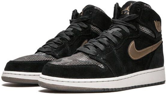 Jordan Kids Air Jordan 1 Retro high-top sneakers Zwart