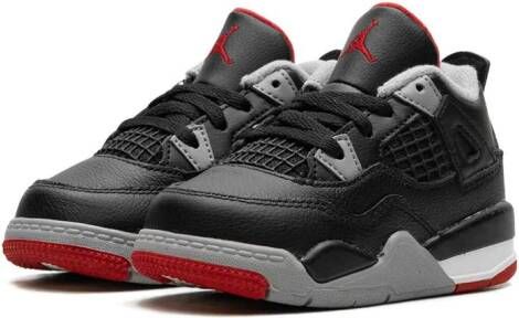 Jordan Kids Air Jordan 4 "Bred Reimagined" sneakers Zwart