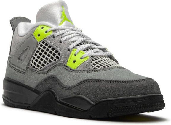 Jordan Kids Air Jordan 4 Retro Neon sneakers Grijs