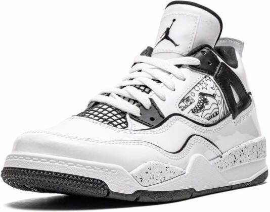 Jordan Kids Air Jordan 4 Retro sneakers Wit