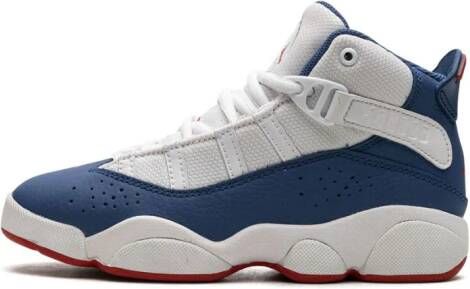 Jordan Kids "Air Jordan 6 Rings True Blue sneakers" Wit