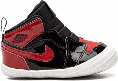 Jordan Kids "Jordan 1 Patent Bred sneakers" Zwart