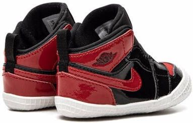 Jordan Kids "Jordan 1 Patent Bred sneakers" Zwart