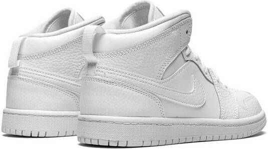 Jordan Kids Jordan 1 (PS) mid-top sneakers Wit