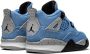 Jordan Kids Jordan 4 Retro sneakers kinderen rubber suède StofStof 3C Blauw - Thumbnail 3