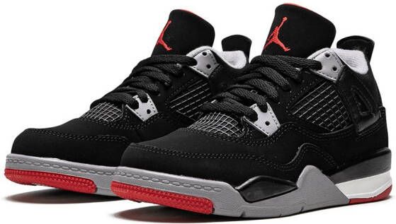 Jordan Kids Jordan 4 Retro sneakers Zwart