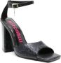 Just Cavalli Sandalen met slangenleer-effect Zwart - Thumbnail 2