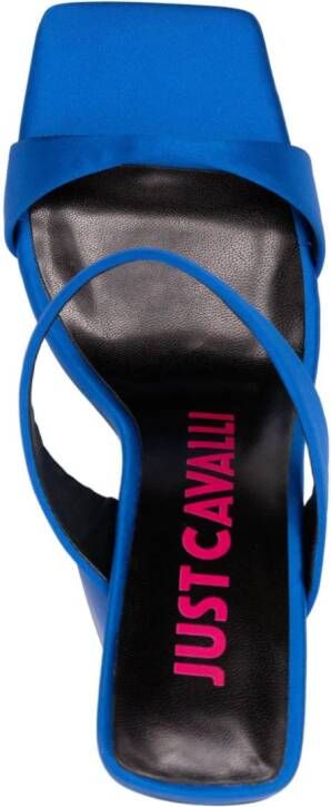 Just Cavalli Satijnen 110mm muiltjes Blauw