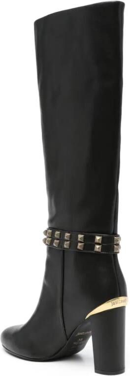 Just Cavalli Knielaarzen met studs Zwart