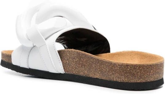 JW Anderson Leren slippers Wit