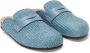 JW Anderson Geweven raffia loafer muiltjes Blauw - Thumbnail 2