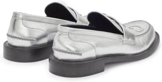 JW Anderson Loafers met geborduurd logo Zilver