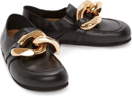 JW Anderson Loafers met ketting Zwart