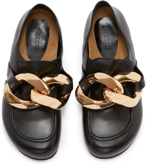 JW Anderson Loafers met ketting Zwart