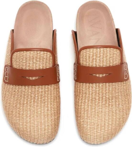 JW Anderson Raffia muiltjes Beige