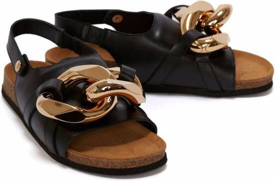 JW Anderson Sandalen met ketting Zwart