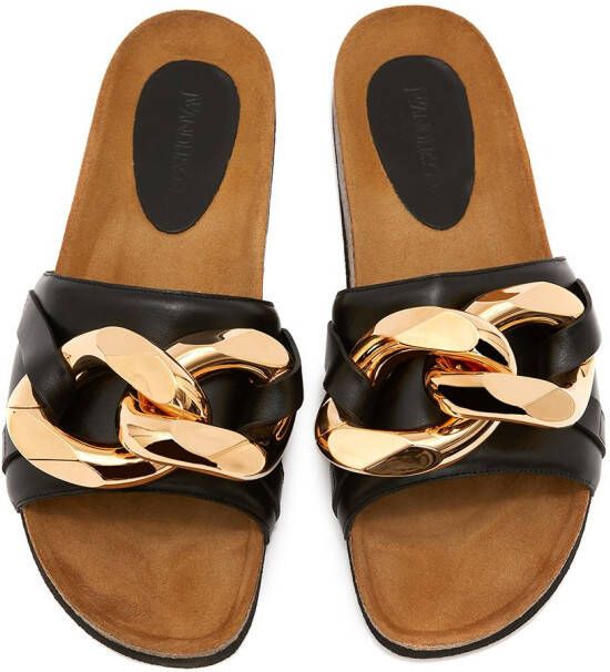 JW Anderson Sandalen met kettingdetail Zwart