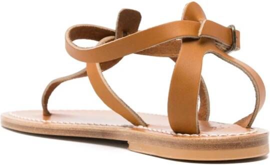 K. Jacques Buffon leren sandalen Beige