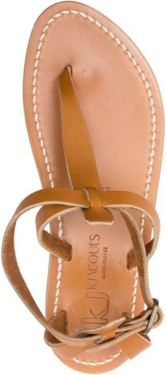 K. Jacques Buffon leren sandalen Beige