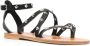 K. Jacques Epicure leren sandalen Zwart - Thumbnail 2