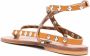 K. Jacques Leren sandalen Beige - Thumbnail 3