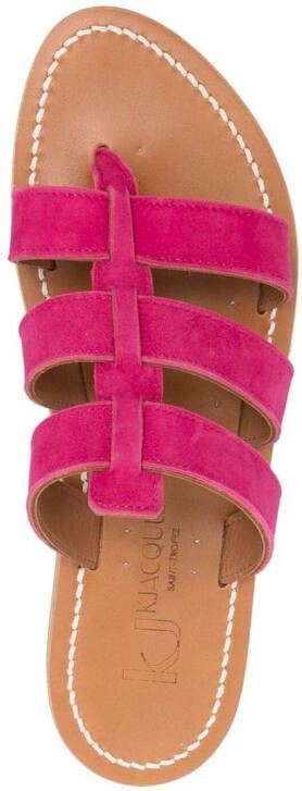 K. Jacques Sandalen met open neus Roze