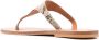 K. Jacques Leren teenslippers Beige - Thumbnail 3