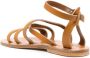 K. Jacques Leren sandalen Beige - Thumbnail 3