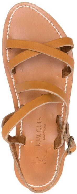 K. Jacques Talara leren sandalen Bruin