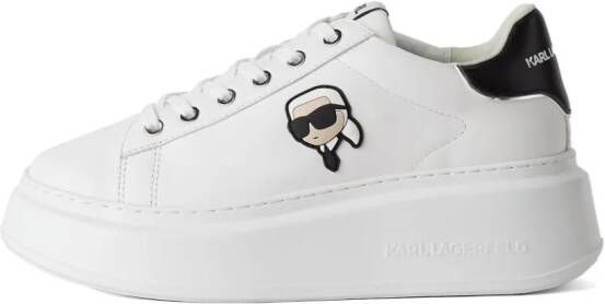 Karl Lagerfeld Ikon NFT Kapri leren sneakers Wit