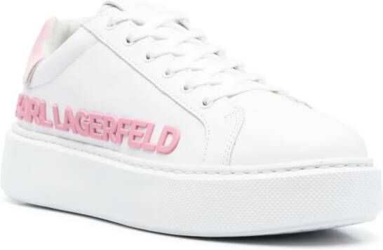 Karl Lagerfeld Belle sneakers van kalfsleer Wit