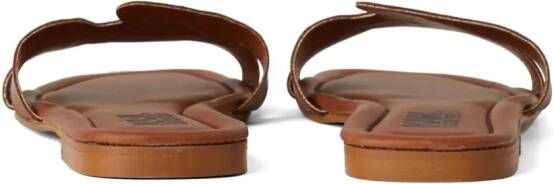 Karl Lagerfeld Leren sandalen Bruin