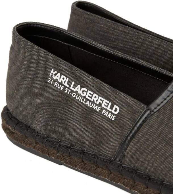 Karl Lagerfeld Kamino Locator espadrilles Zwart