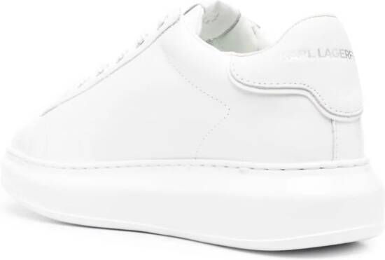 Karl Lagerfeld Ikonik Karl leren sneakers Wit