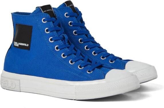 Karl Lagerfeld Jeans Kampus III Planet high-top sneakers Blauw